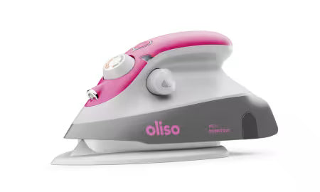 Oliso Mini Iron with Trivet Raspberry
