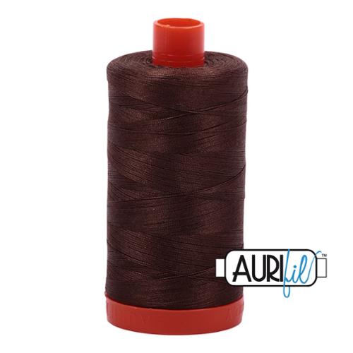 Cotton Mako Thread 50wt 1300m (Color: 1285 Medium Dark)