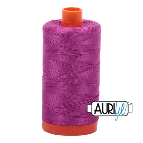 Cotton Mako Thread 50wt 1300m (Color: 2535 Magenta)