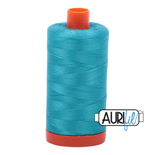 Cotton Mako Thread 50wt 1300m (Color: 2810 Turquoise)