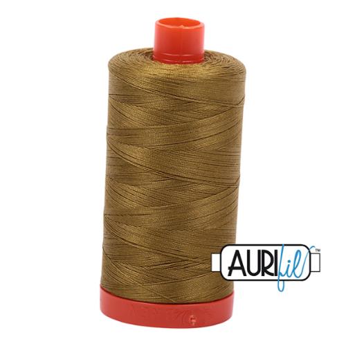 Cotton Mako Thread 50wt 1300m (Color: 2910 Medium Olive)