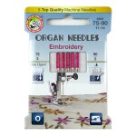 Organ Embroidery Machine Needle Asst 75, 90