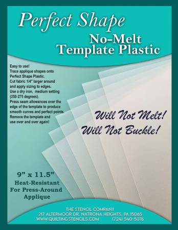 Perfect Shape Plastic Template Sheet 4 ct