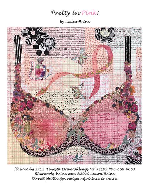 Pretty in Pink Collage Pattern by Laura Heine