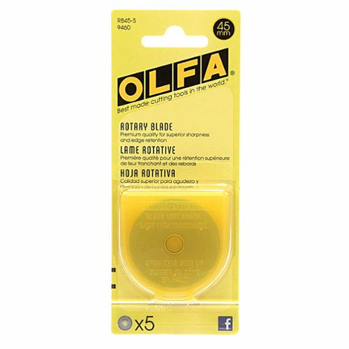 45mm Olfa Rotary Blade Refill- 5 count (RB45-5)