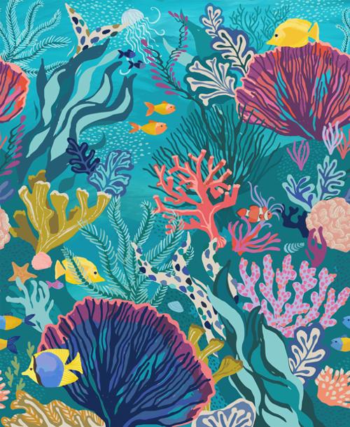Panel- The Reef Panel 27349 11 Moda