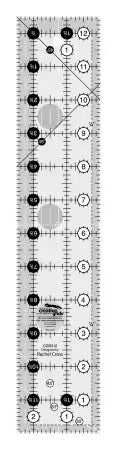 Creative Grids Quilt Ruler 2-1/2in x 12-1/2in Rectangle