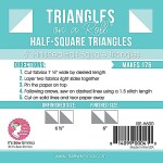 Triangle On A Roll Half Sq 6" ISE H600 Its Sew Emma
