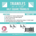 Triangle On A Roll Half Sq 1.25" ISE H125 Its Sew Emma#1