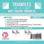 Triangle on a Roll Half Sq 4.5" ISE H450 Its Sew Emma#1