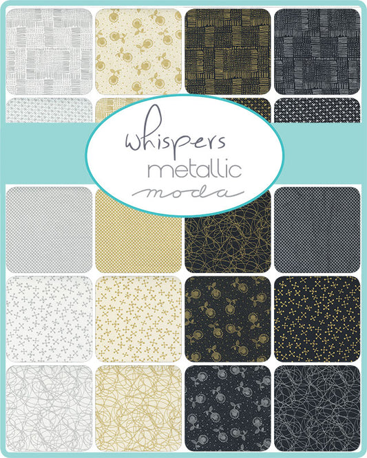 QB- Moda Fabrics- Whispers Metallic