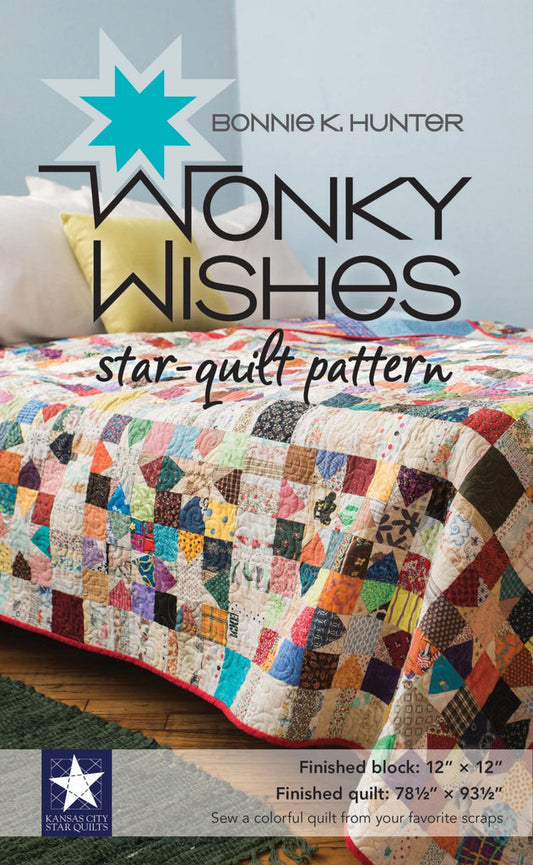 BK-Bonnie k. Hunter-Wonky Wishes Star-Quilt Pattern