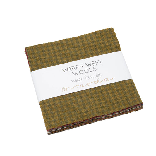CP- Moda- Warp + Weft Wool Charm Square - Warm Colors