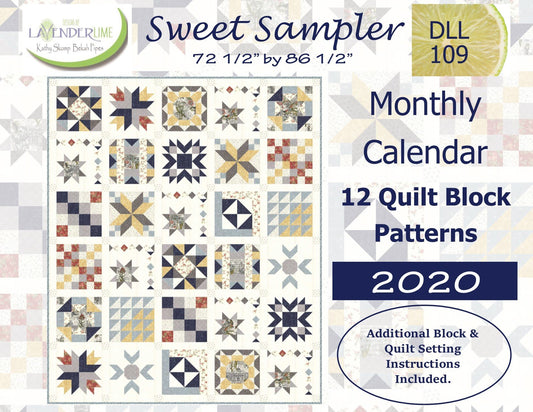 Sweet Sampler 2020 Calendar PDF Download
